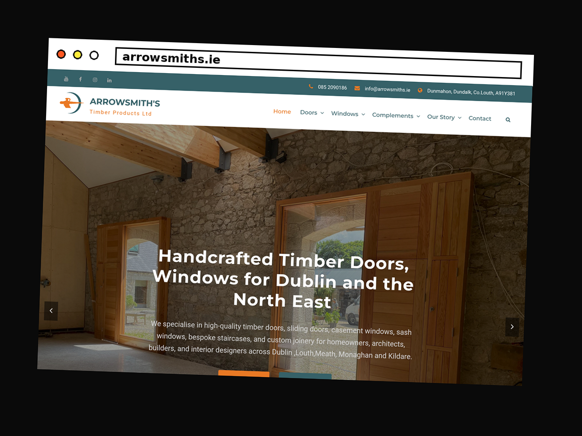 Arrowsmiths.ie — website preview